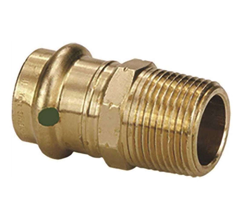 Viega 79230 ProPress Zero Lead Bronze Adapter with Male 3/4-Inch by 3/4-Inch P x Male NPT, by Viega - Image 1